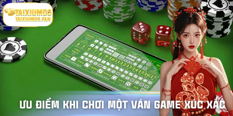 Lợi ích khi cá cược một ván game có xúc xắc